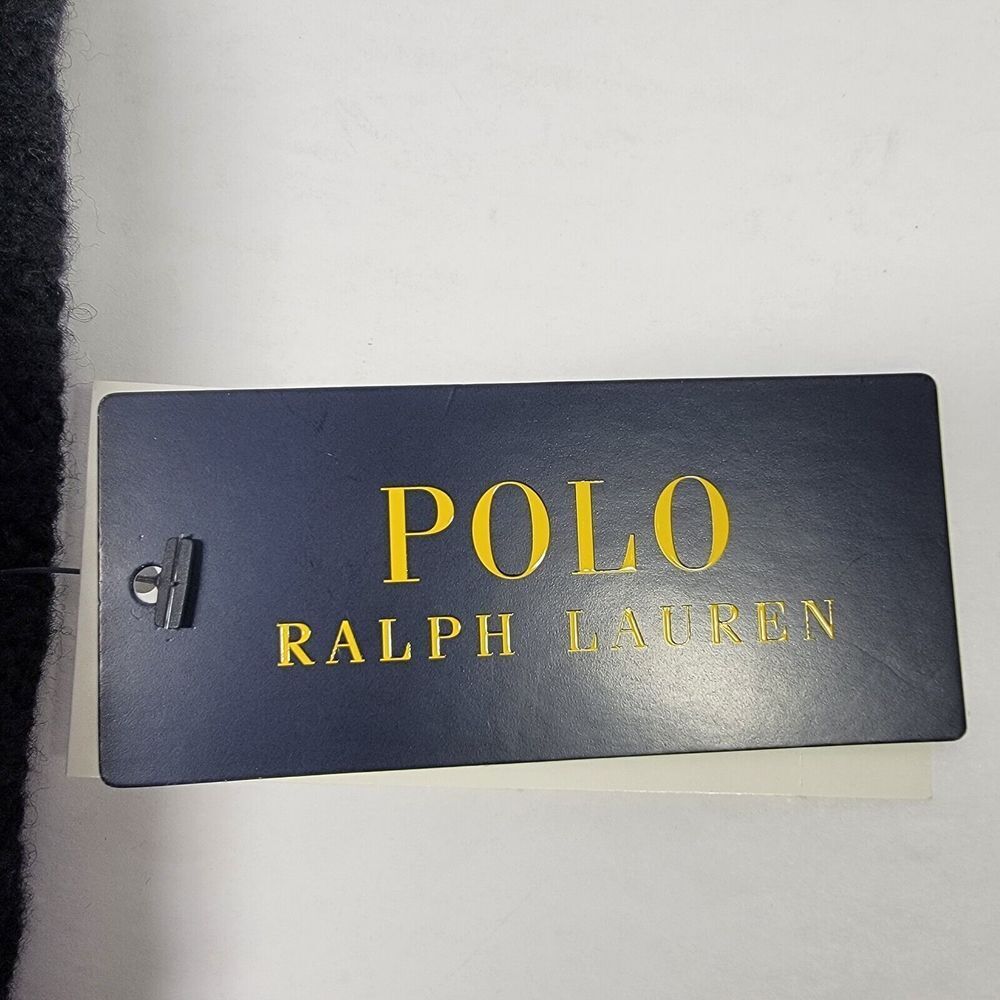 Polo Ralph Lauren Signature Merino Cuffed Beanie Hat Black Red (Pp0054-100) NWT - Picture 5 of 9